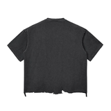 Gothsdoingthings Snow Wash Raw-Hem Boxy T-shirt