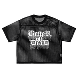 betteroffdead See-through Boxy Net T-Shirt