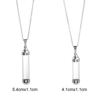 Transparent Glass Vial Necklace