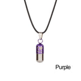 Transparent Glass Vial Necklace