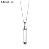 Transparent Glass Vial Necklace