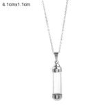 Transparent Glass Vial Necklace