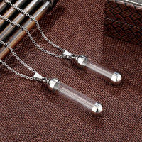 Transparent Glass Vial Necklace