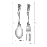 Skeleton and Mermaids Flatware Set