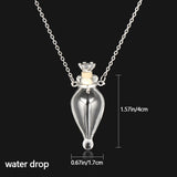 Transparent Glass Vial Necklace