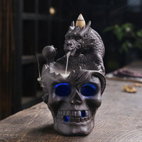 1pc LED Waterfall Dragon Incense Burner