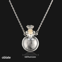 Transparent Glass Vial Necklace