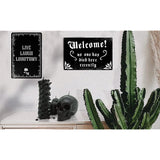 Live Laugh Lobotomy Sign For Gothic Room