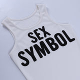 S*X SYMBOL Tank Crop Tops
