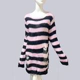 New Punk Gothic Long Sweater