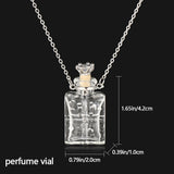 Transparent Glass Vial Necklace