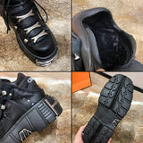 Gothic Chunky Platform Ankle Boots