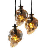Retro Skull Clear Glass Pendant lights