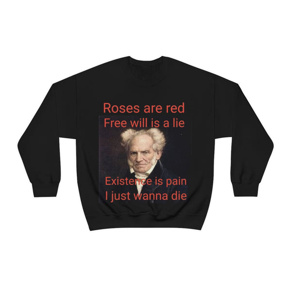 I wanna die Crewneck Sweatshirt