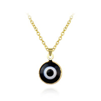 Antique 25MM 30MM 35MM Deep Sea Blue Evil Eye Pendant Necklace (FREE SHIPPING)