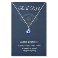 Antique 25MM 30MM 35MM Deep Sea Blue Evil Eye Pendant Necklace (FREE SHIPPING)