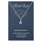 Antique 25MM 30MM 35MM Deep Sea Blue Evil Eye Pendant Necklace (FREE SHIPPING)