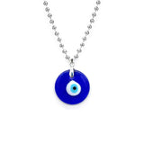 Antique 25MM 30MM 35MM Deep Sea Blue Evil Eye Pendant Necklace (FREE SHIPPING)