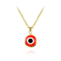 Antique 25MM 30MM 35MM Deep Sea Blue Evil Eye Pendant Necklace (FREE SHIPPING)