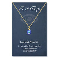 Antique 25MM 30MM 35MM Deep Sea Blue Evil Eye Pendant Necklace (FREE SHIPPING)