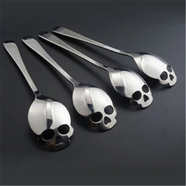 Skull Shape Dessert Spoon