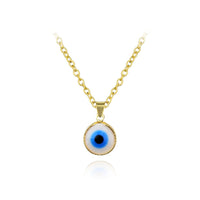 Antique 25MM 30MM 35MM Deep Sea Blue Evil Eye Pendant Necklace (FREE SHIPPING)