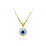 Antique 25MM 30MM 35MM Deep Sea Blue Evil Eye Pendant Necklace (FREE SHIPPING)