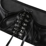 Leather Corset Goth Punk Lace-Up (FREE SHIPPING)