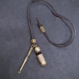 3 Styles Mini Spoon Brass Jar Pendants w/ Necklace (FREE SHIPPING)