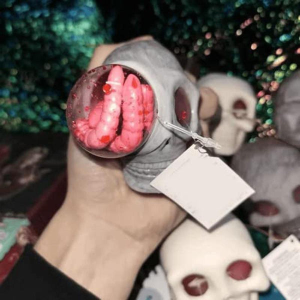 New Gothic Squeeze Skull Toy