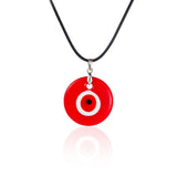 Antique 25MM 30MM 35MM Deep Sea Blue Evil Eye Pendant Necklace (FREE SHIPPING)