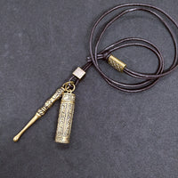 3 Styles Mini Spoon Brass Jar Pendants w/ Necklace (FREE SHIPPING)