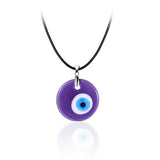 Antique 25MM 30MM 35MM Deep Sea Blue Evil Eye Pendant Necklace (FREE SHIPPING)