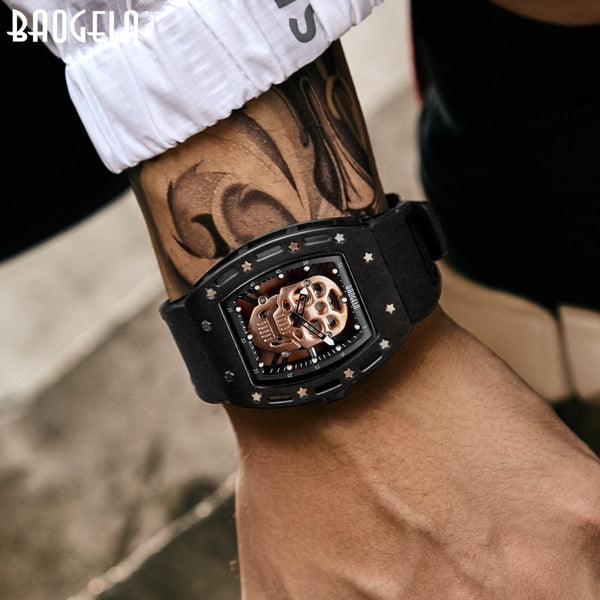 Baogela Pirate Skull Style Mens Watch