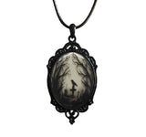 Gothic Crow Forest Charm Necklace (FREE SHIPPING)
