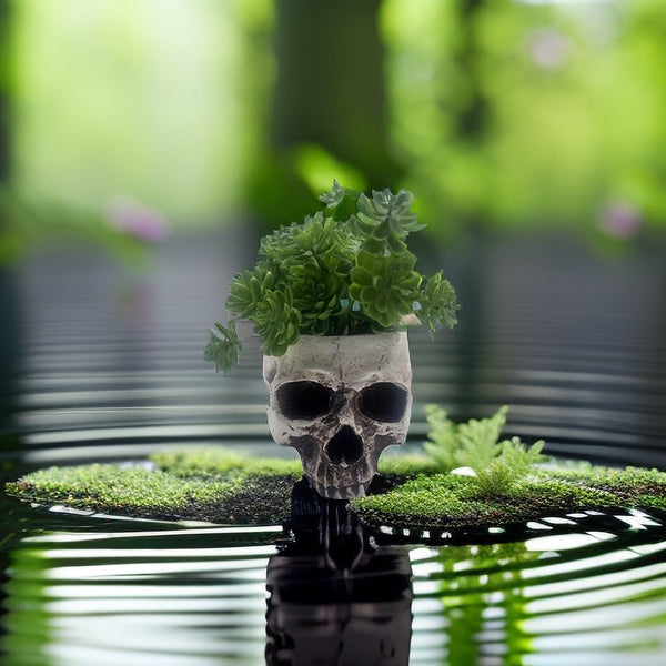 Skull Head Flower Pot