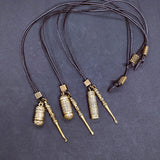 3 Styles Mini Spoon Brass Jar Pendants w/ Necklace (FREE SHIPPING)