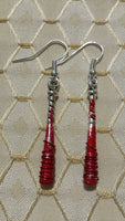 Bloody Bat Barbed Wire Silver Earrings(FREE SHIPPING)